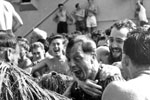 Crossing the Line ceremony on HMS Warrior, 1954. Photo from dad's photo albums
